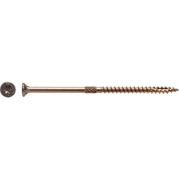Big Timber No. 10 x 4 In. Yellow Zinc Flat Head Wood Screw, 48PK 1YTX104 - main